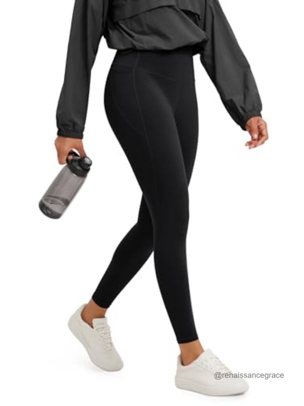 High Waist Compression Leggings 25" Inseam with Pockets